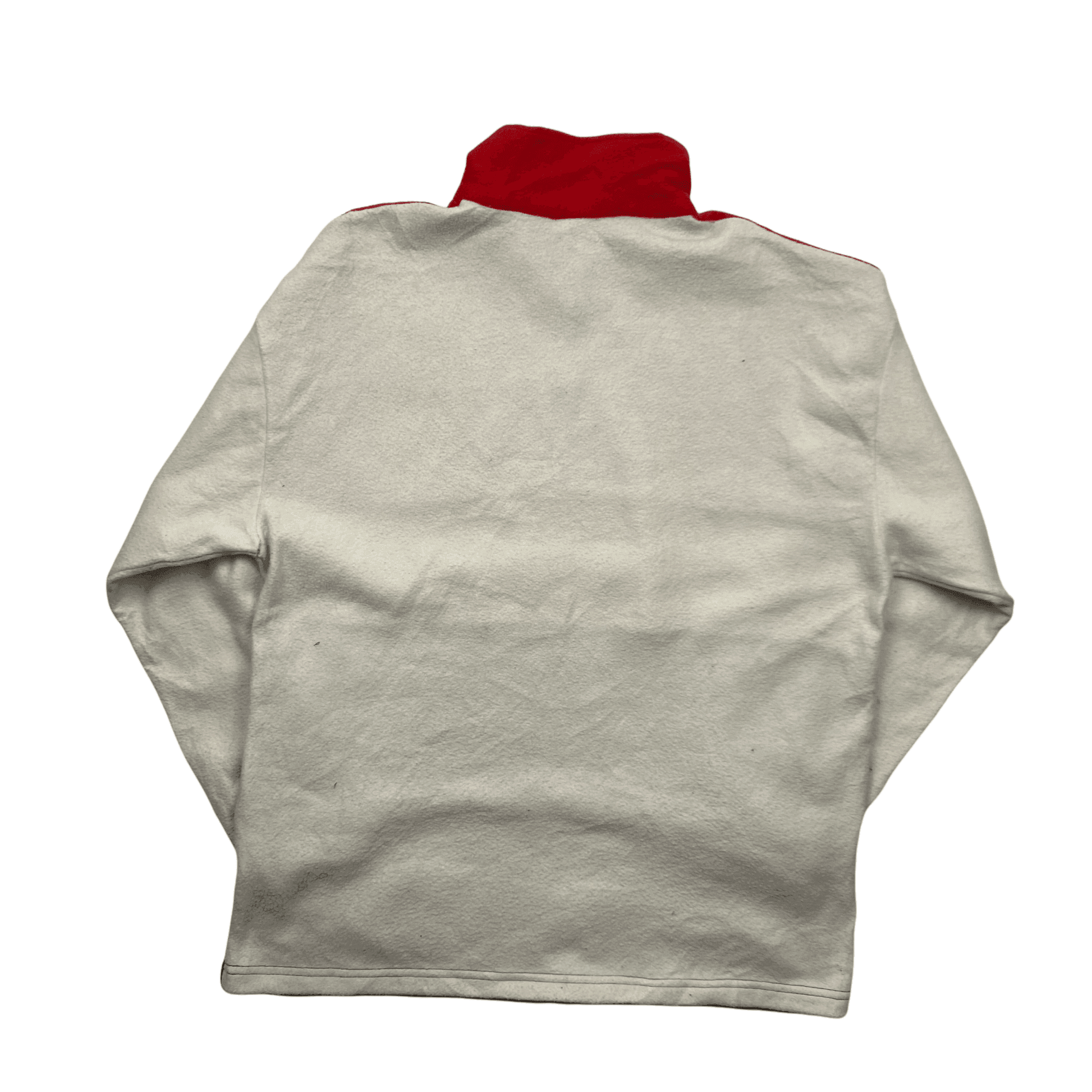 Vintage 90s White Red Navy Blue Nike Quarter Zip Fleece Extra Lar