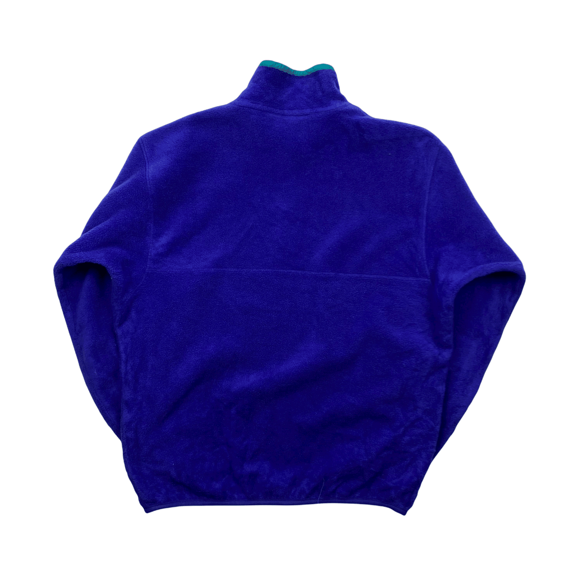 Vintage 90s Women’s Blue/ Purple Patagonia Quarter Button Synchilla Fleece - Large - The Streetwear Studio