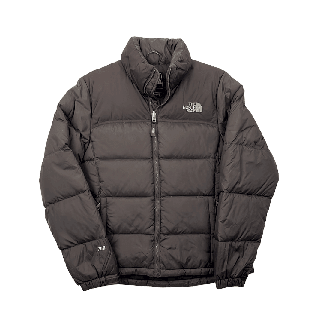 Vintage 90s Women's Brown The North Face (TNF) 700 Puffer Coat - Small - The Streetwear Studio