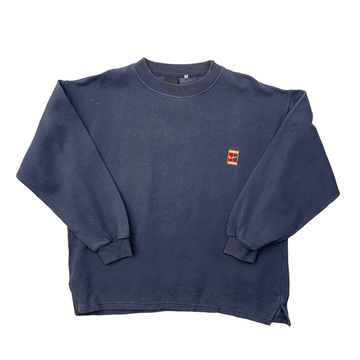 Vintage 90s Women’s Navy Blue Nike Court Sweatshirt - Medium - The Streetwear Studio