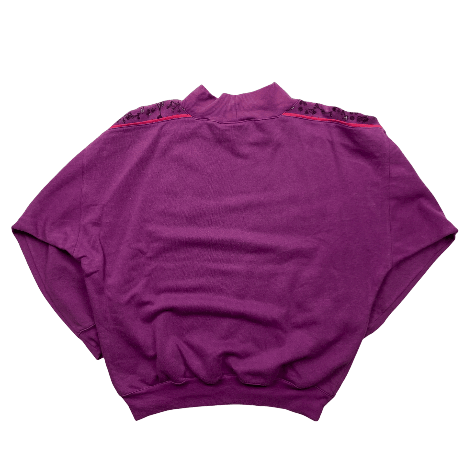 Vintage 90s Women’s Purple Adidas Spell-Out Sweatshirt - Medium - The Streetwear Studio