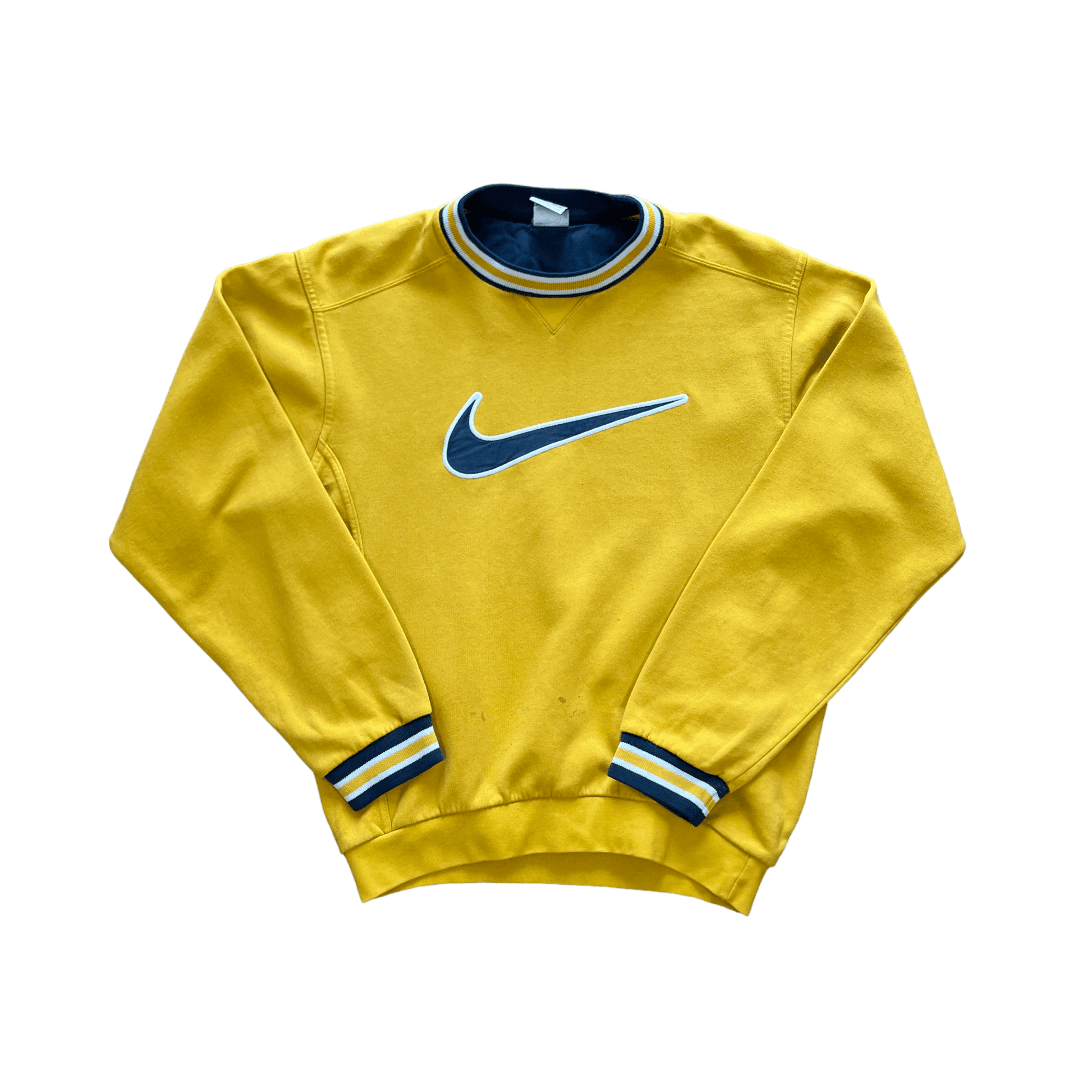 Vintage 90s Yellow Nike Sweatshirt Recommended Size Small