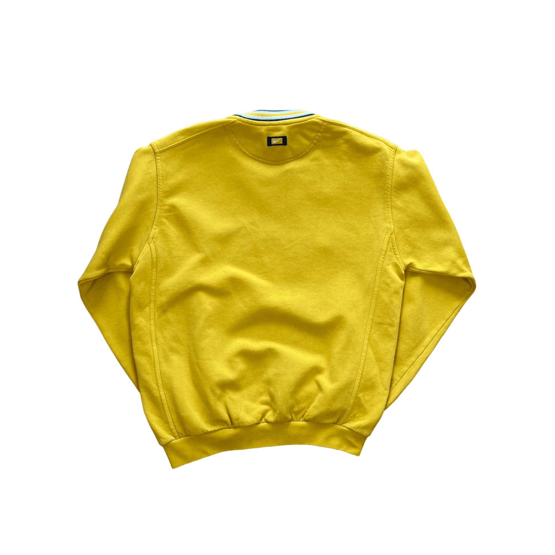 Vintage yellow nike crewneck sweatshirt sale