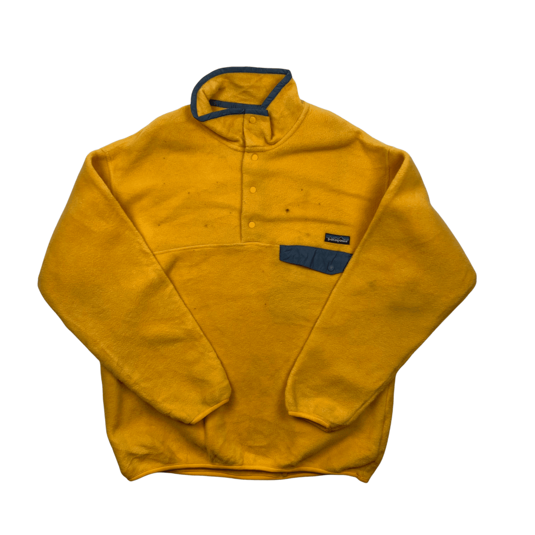 Vintage 90s Yellow Patagonia Synchilla Fleece - Large - The Streetwear Studio
