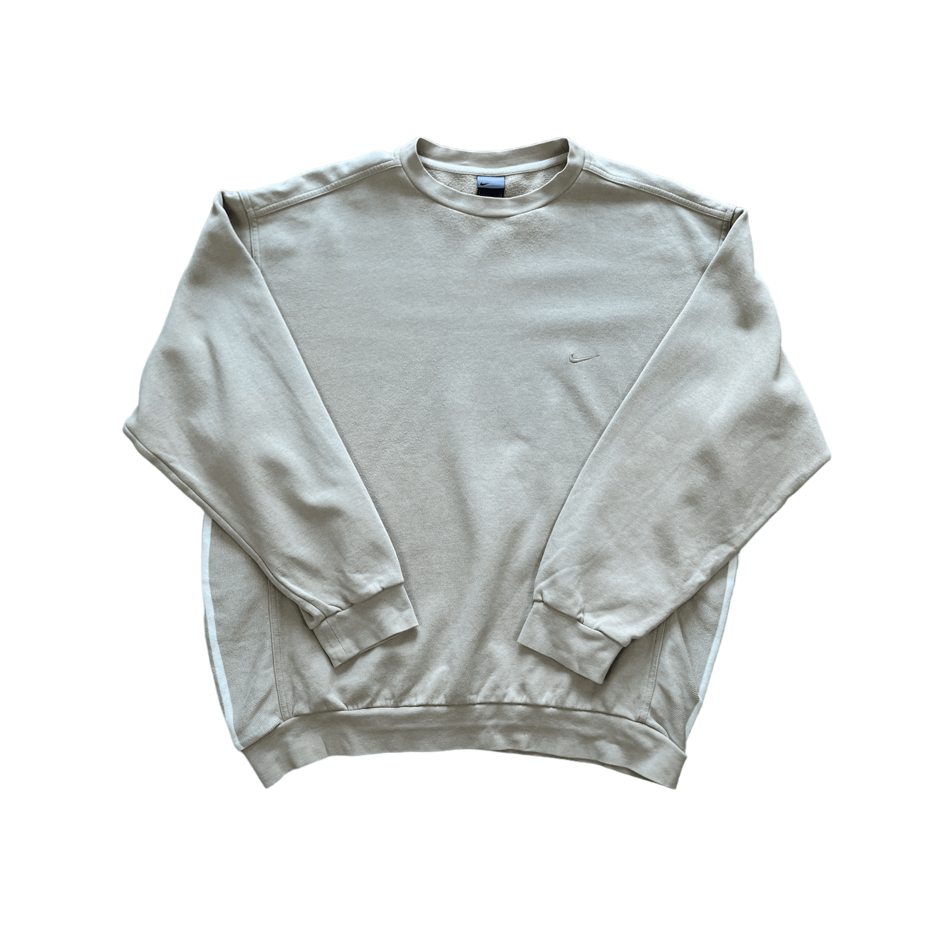 Vintage Beige Nike Sweatshirt - Extra Large - The Streetwear Studio
