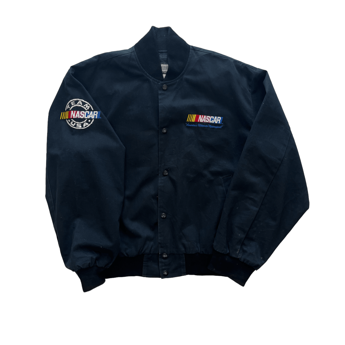 Vintage Black NASCAR Racing Jacket - Large - The Streetwear Studio