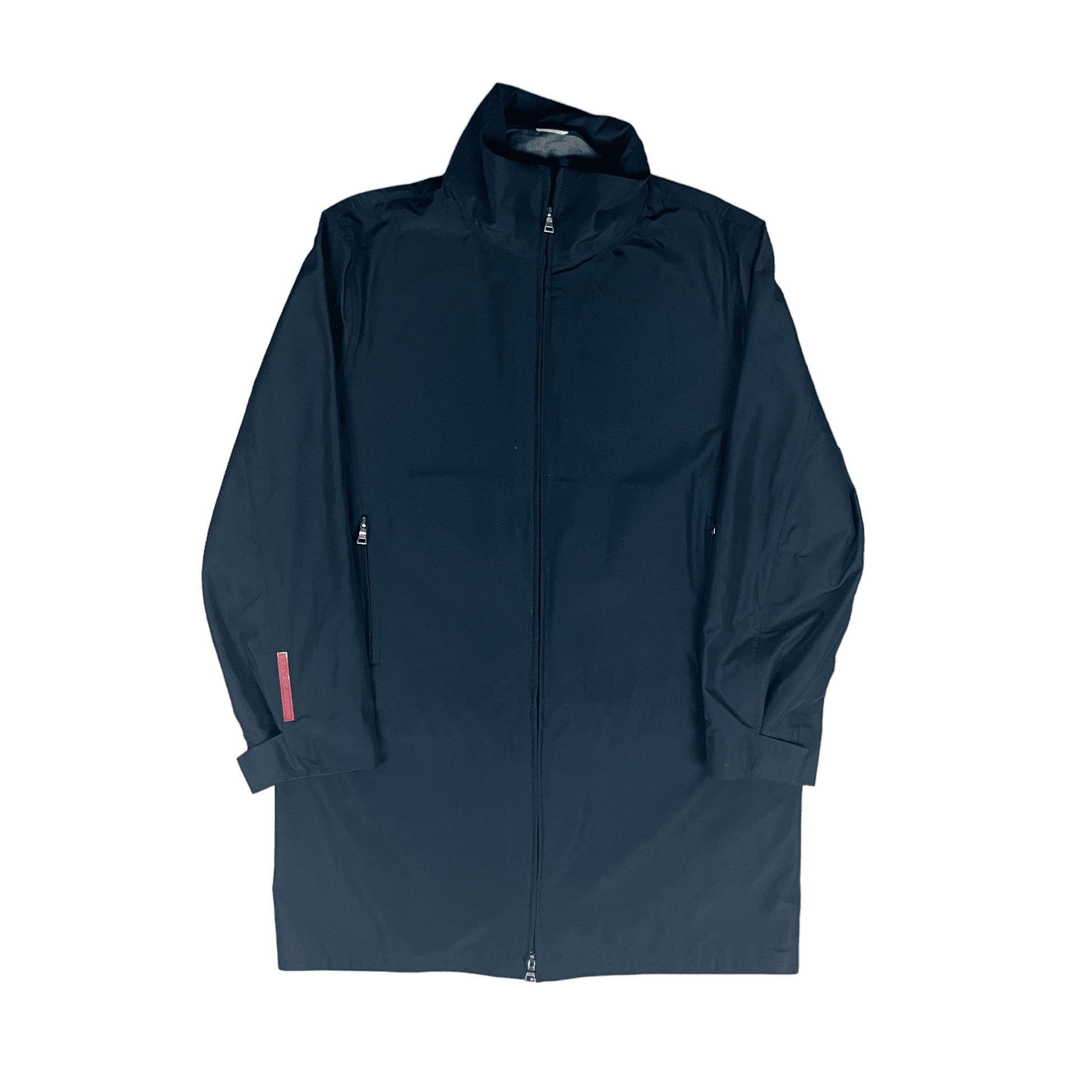 Vintage Black Prada Trench Coat XL