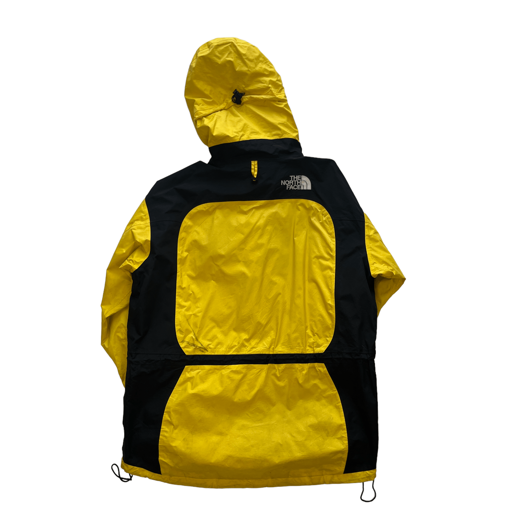 Vintage Black + Yellow The North Face (TNF) Gore-Tex Jacket - Large