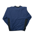 Vintage Blue + Black Nike Centre Swoosh Fleece Sweatshirt - Extra Small - The Streetwear Studio