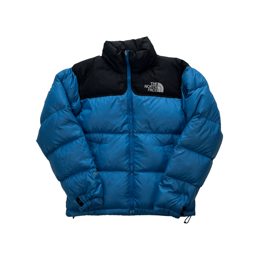Vintage Blue + Black The North Face (TNF) Puffer Coat - Small - The Streetwear Studio