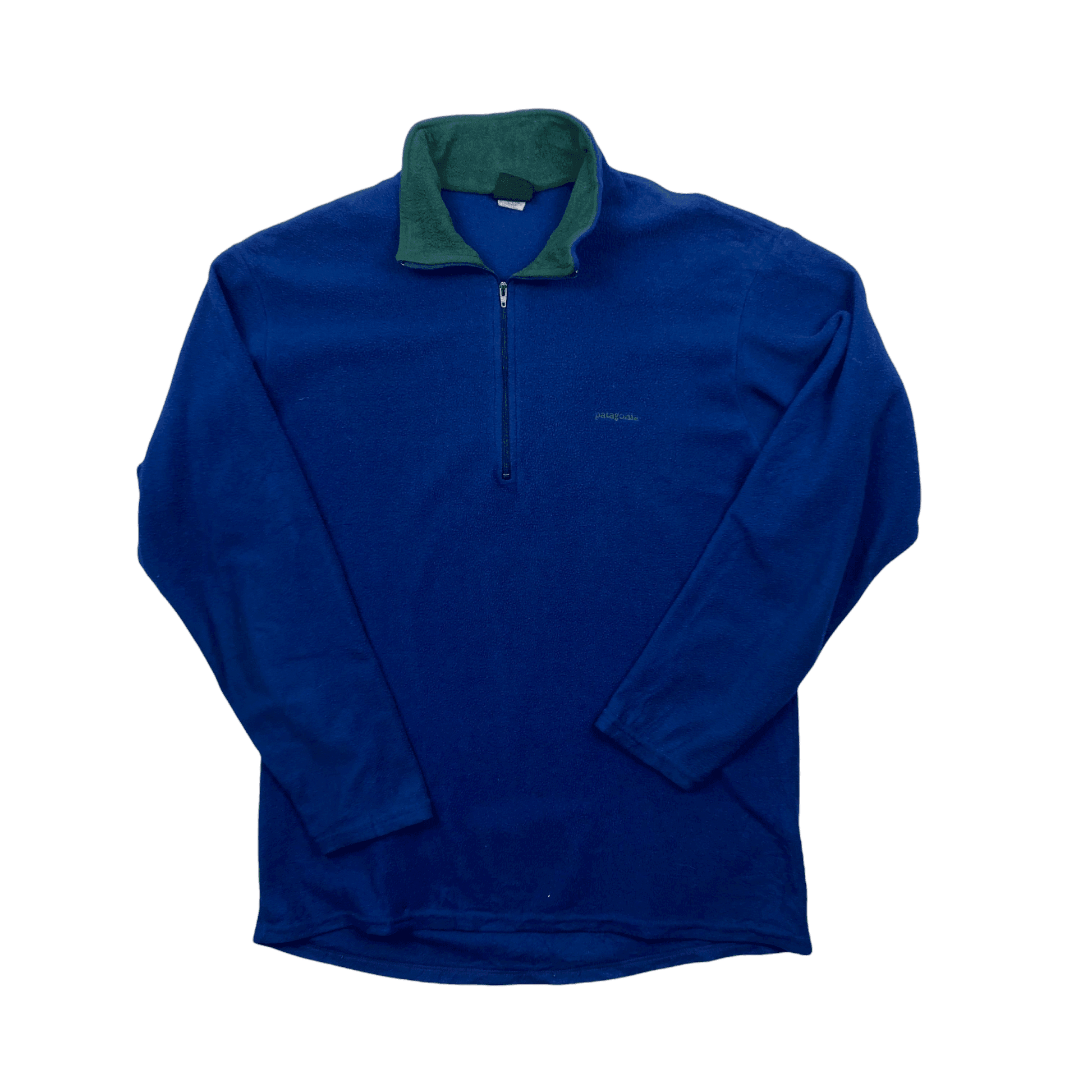 Vintage Blue Patagonia Capilene 1 4 Zip Fleece L