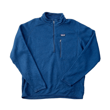 Vintage Blue Patagonia Quarter Zip Fleece - Large - The Streetwear Studio