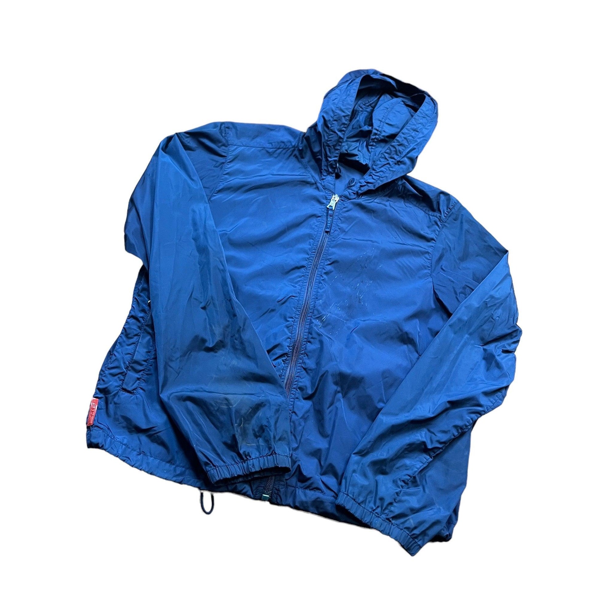 Vintage Blue Prada Windbreaker Jacket - Small - The Streetwear Studio