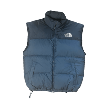 Vintage Blue The North Face (TNF) Puffer Gilet - Large - The Streetwear Studio