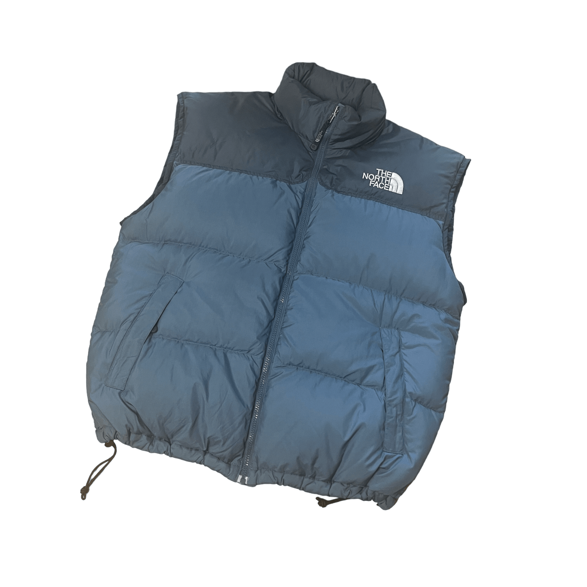 Vintage Blue The North Face (TNF) Puffer Gilet - Large - The Streetwear Studio