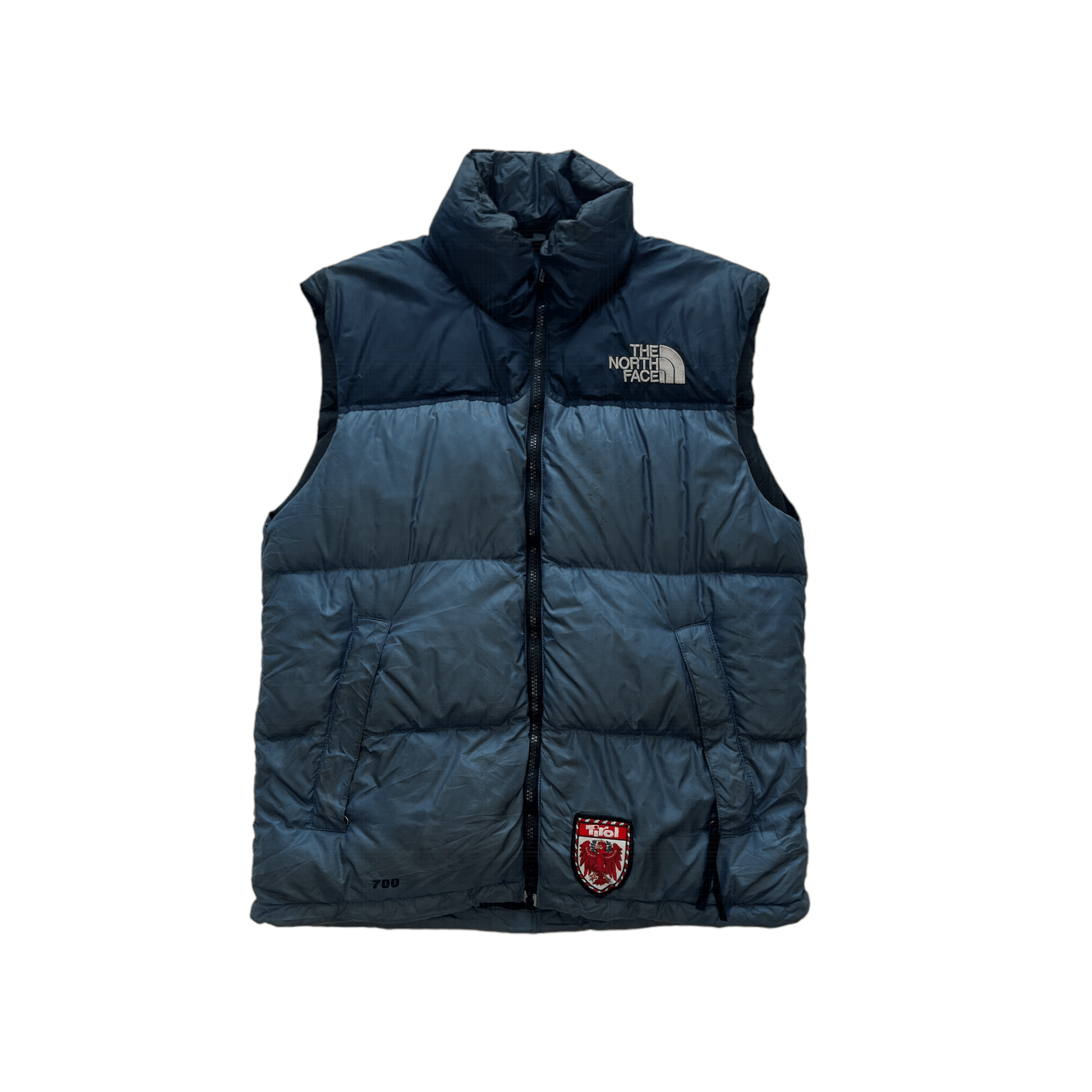 Vintage Blue The North Face (TNF) Puffer Gilet - Small - The Streetwear Studio