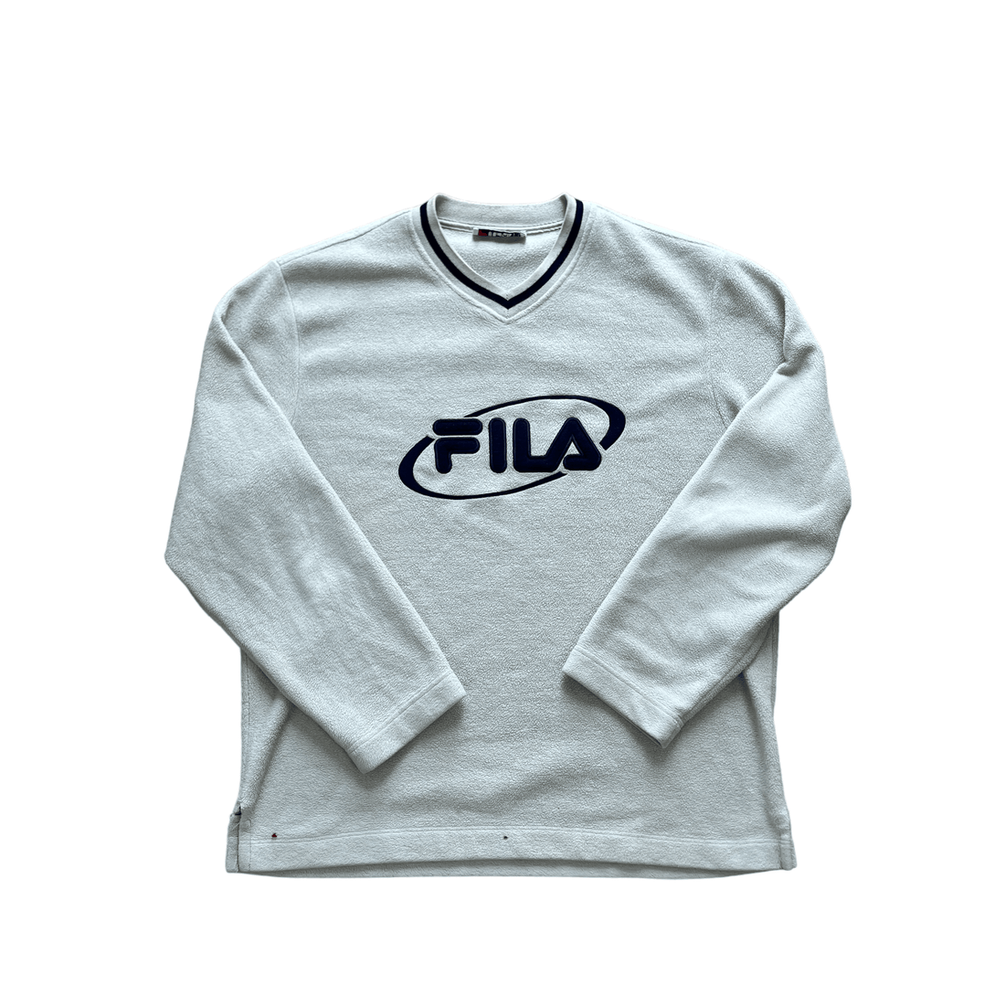 Vintage Cream Fila Fleece Sweatshirt - Large - The Streetwear Studio