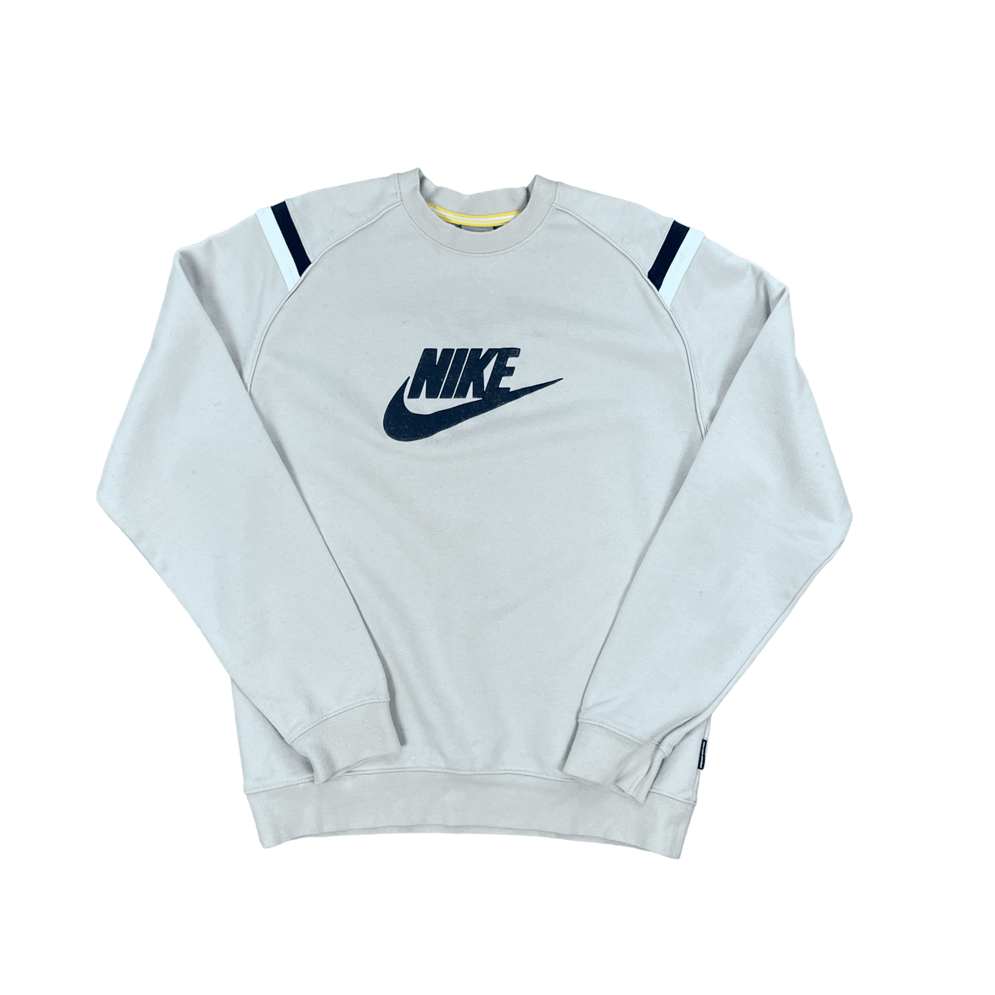 Vintage Cream Nike Spell Out Sweatshirt Medium