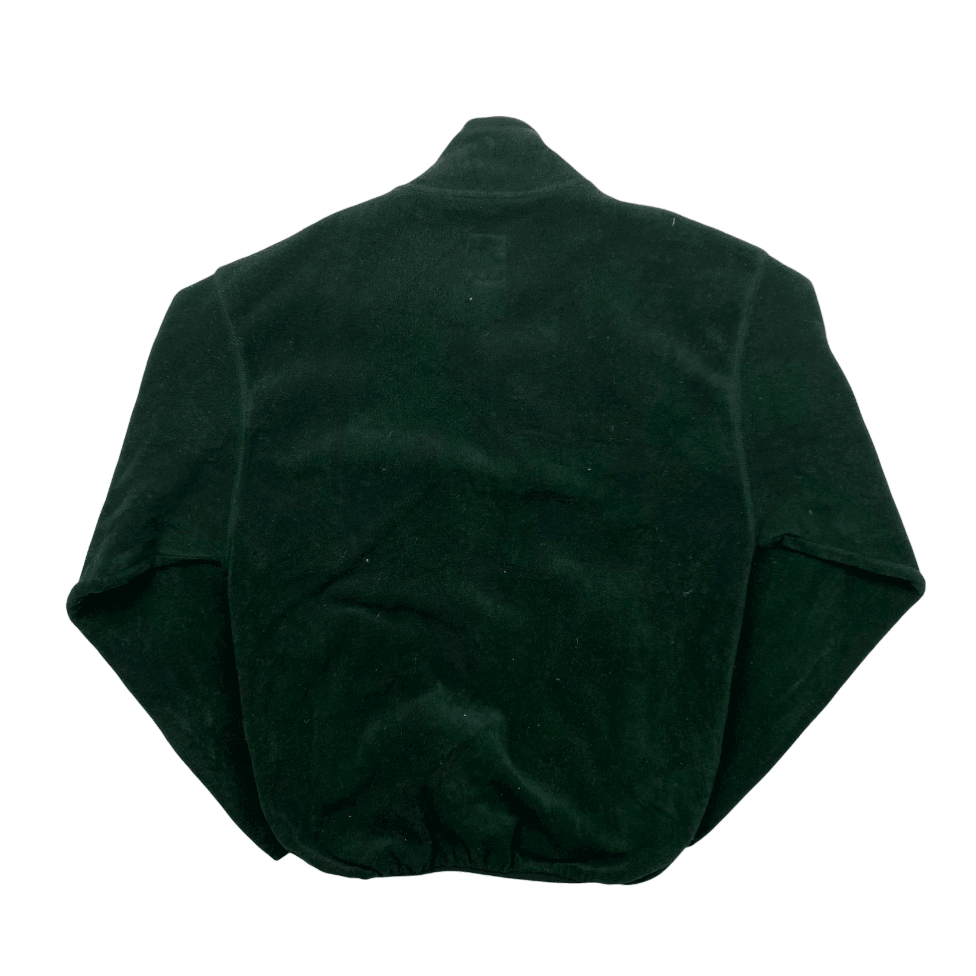 Vintage Green Chaps Ralph Lauren Spell-Out Quarter Button Fleece - Large - The Streetwear Studio