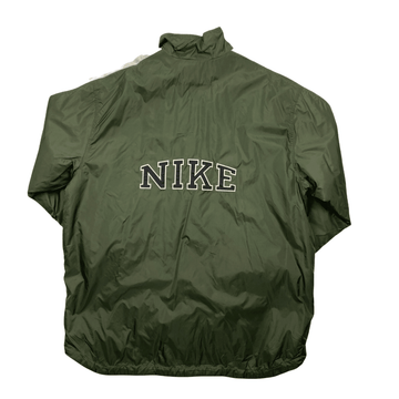 Vintage Green + White Nike Spell-Out Jacket - Extra Large - The Streetwear Studio