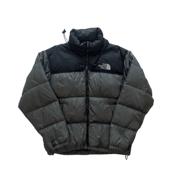 North face grey and black puffer hotsell