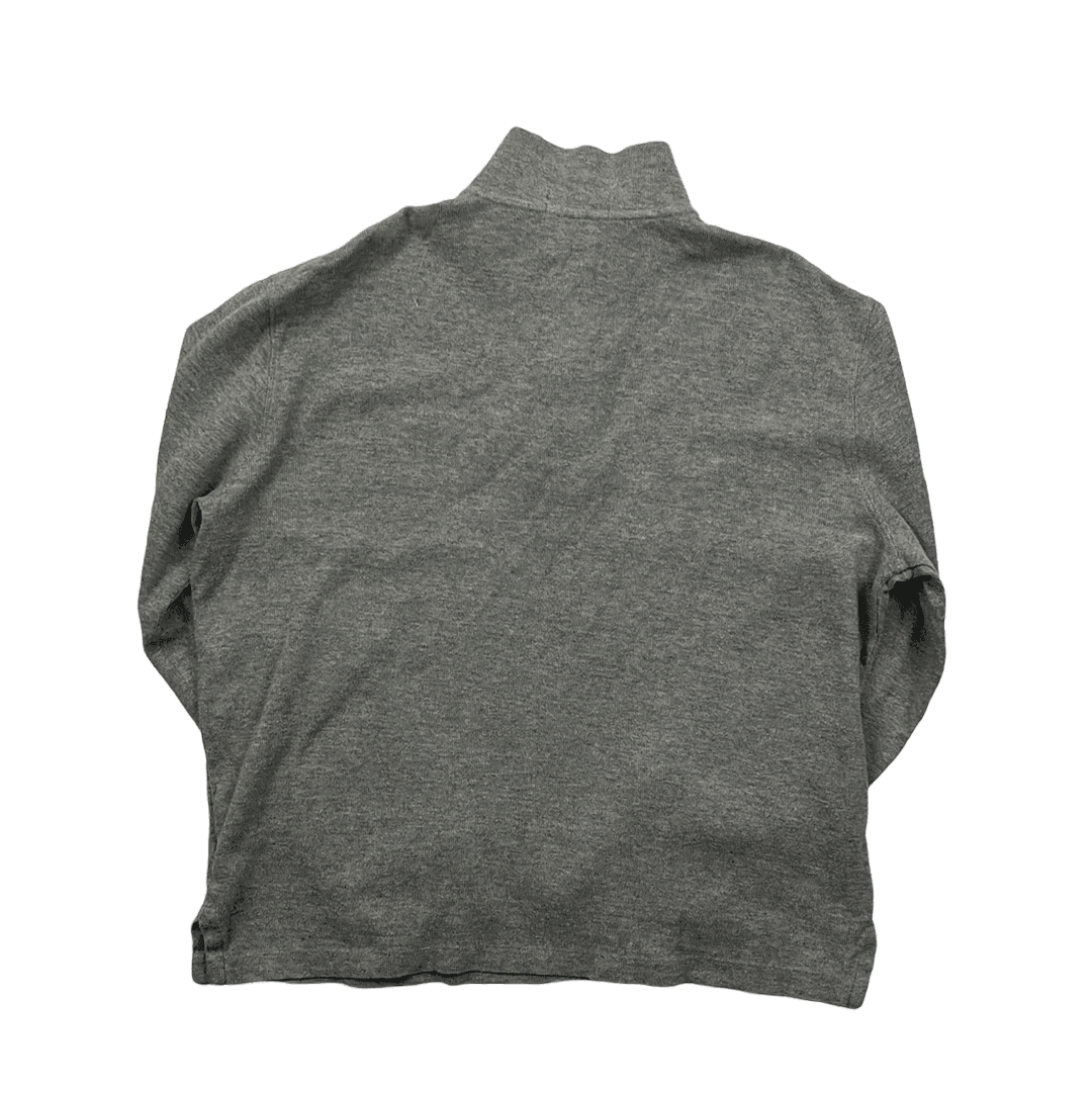 Vintage Grey Polo Ralph Lauren Quarter Zip Sweatshirt - Small - The Streetwear Studio