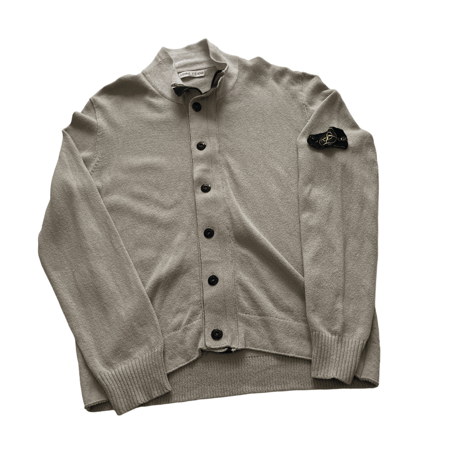 Vintage Grey Stone Island Full Zip Jacket - Extra Large - The Streetwear Studio