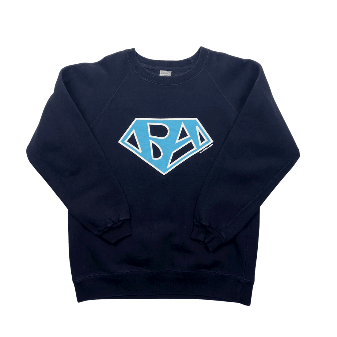 Vintage Navy Blue A Bathing Ape (BAPE) Superman Sweatshirt - Large - The Streetwear Studio