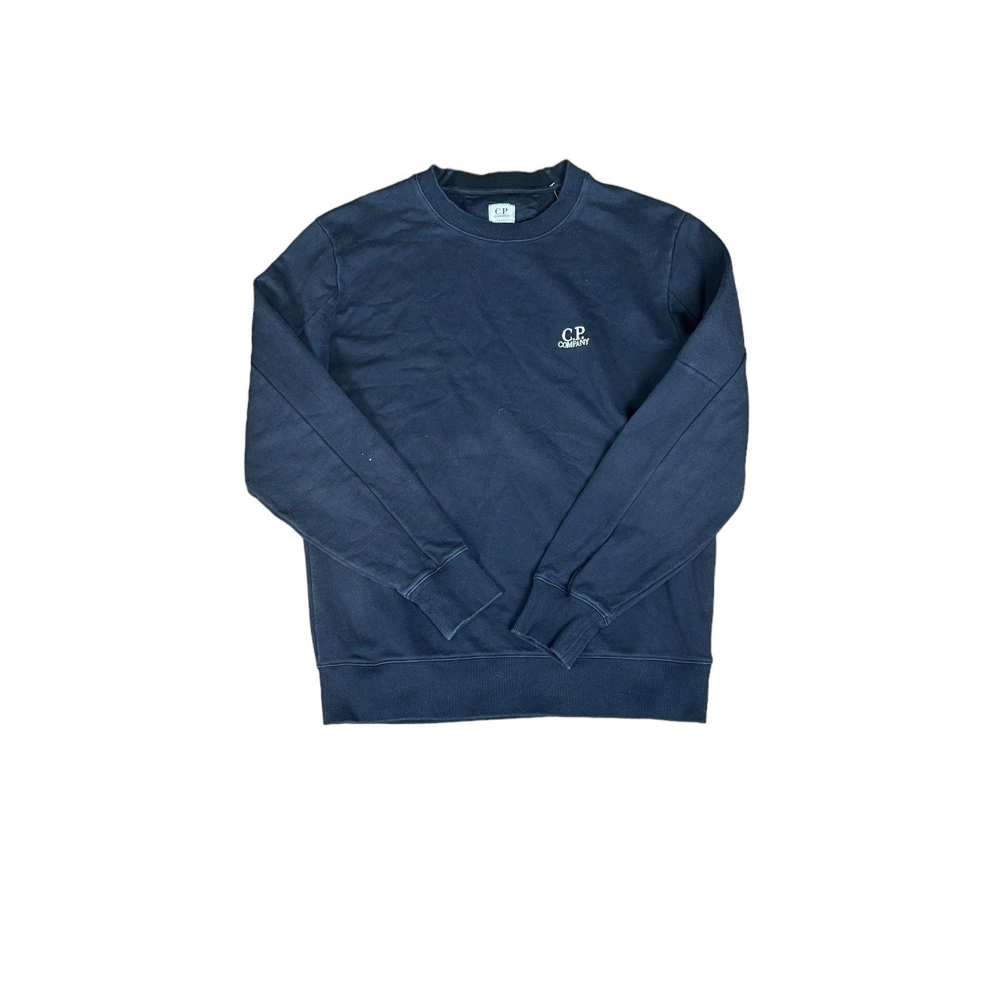 Vintage Navy Blue CP Company Sweatshirt - Large - The Streetwear Studio