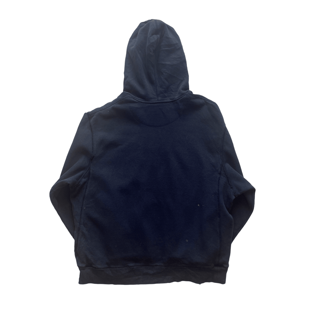 Vintage Navy Blue Nike Berkeley Spell-Out Hoodie - XXL (Recommended Size - Extra Large) - The Streetwear Studio