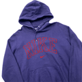 Vintage Navy Blue + Red Nike Spell-Out Hoodie - Extra Large (Recommended Size - Small) - The Streetwear Studio