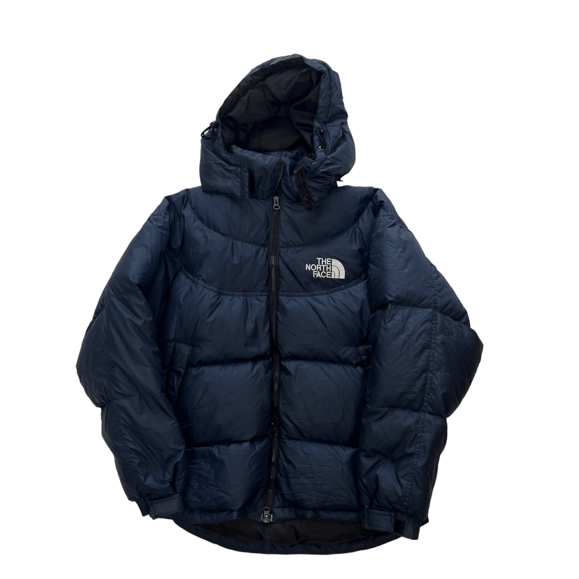 Vintage Navy Blue The North Face (TNF) Puffer Coat - Small - The Streetwear Studio