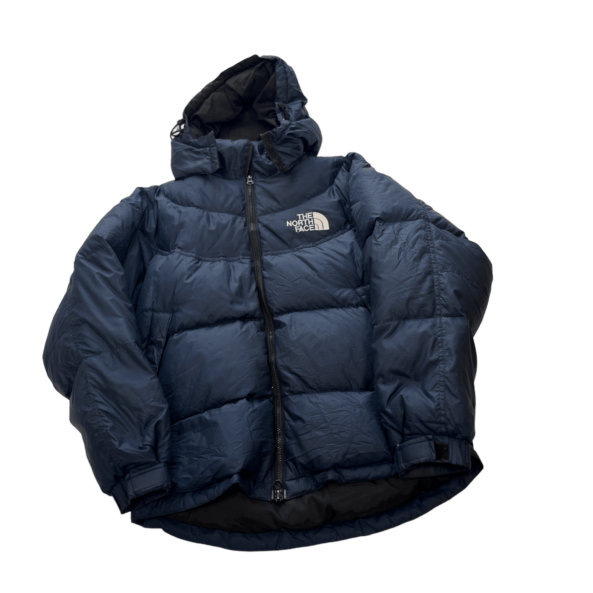 Vintage Navy Blue The North Face (TNF) Puffer Coat - Small - The Streetwear Studio