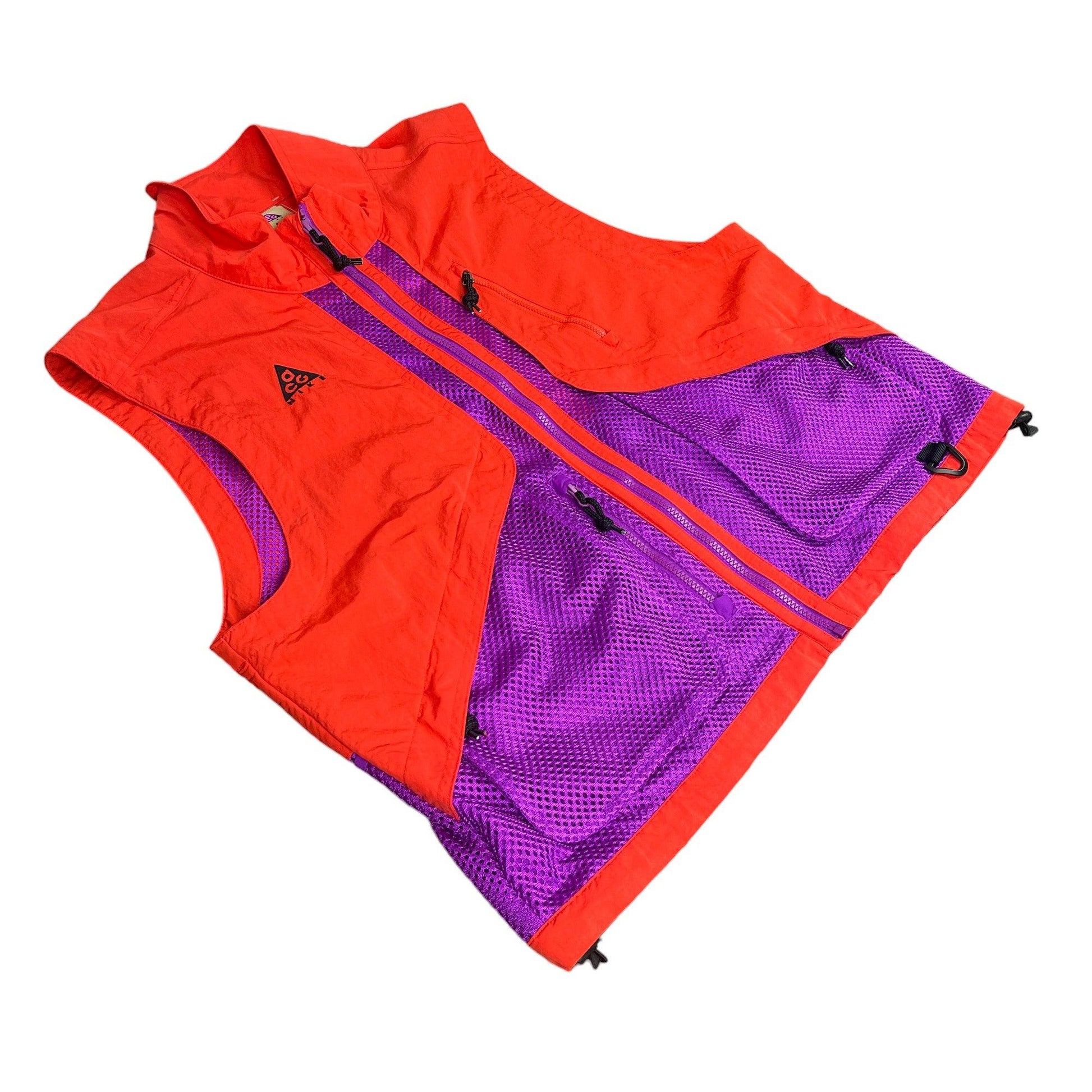 Vintage Orange + Purple Nike ACG Gilet - Medium - The Streetwear Studio