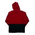 Vintage Red + Black Ralph Lauren Polo Sport USA Spell-Out Fleece Hoodie - Recommend Size - Small - The Streetwear Studio