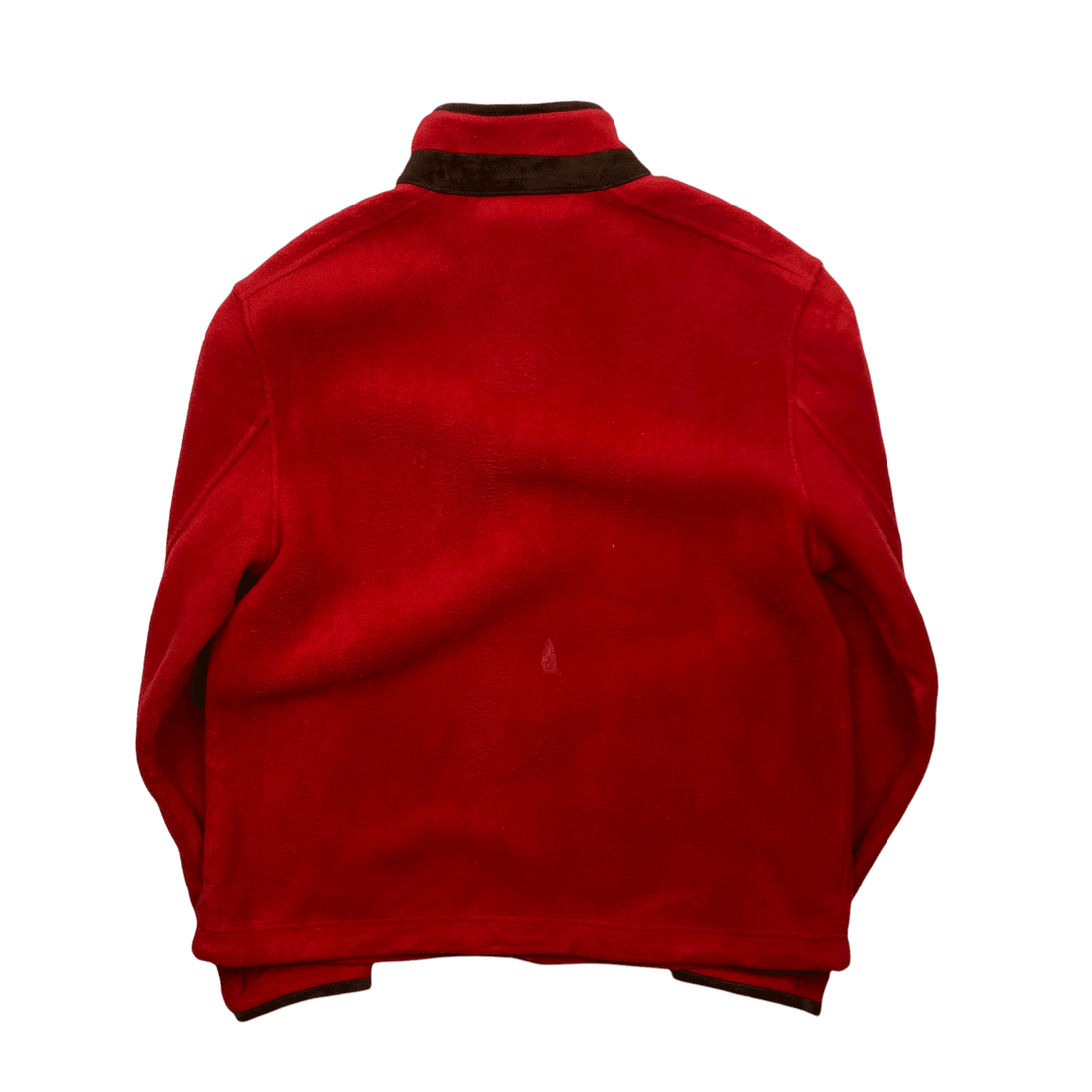 Vintage Red Polo Ralph Lauren Full Zip Fleece Jacket - Extra Large (Recommended Size - Large) - The Streetwear Studio