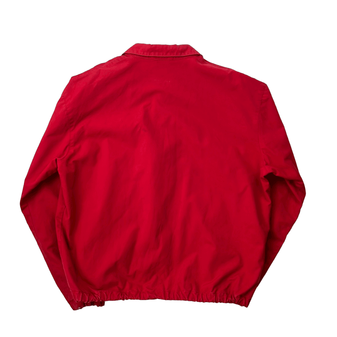 Vintage Red Polo Ralph Lauren Harrington Jacket - Medium - The Streetwear Studio