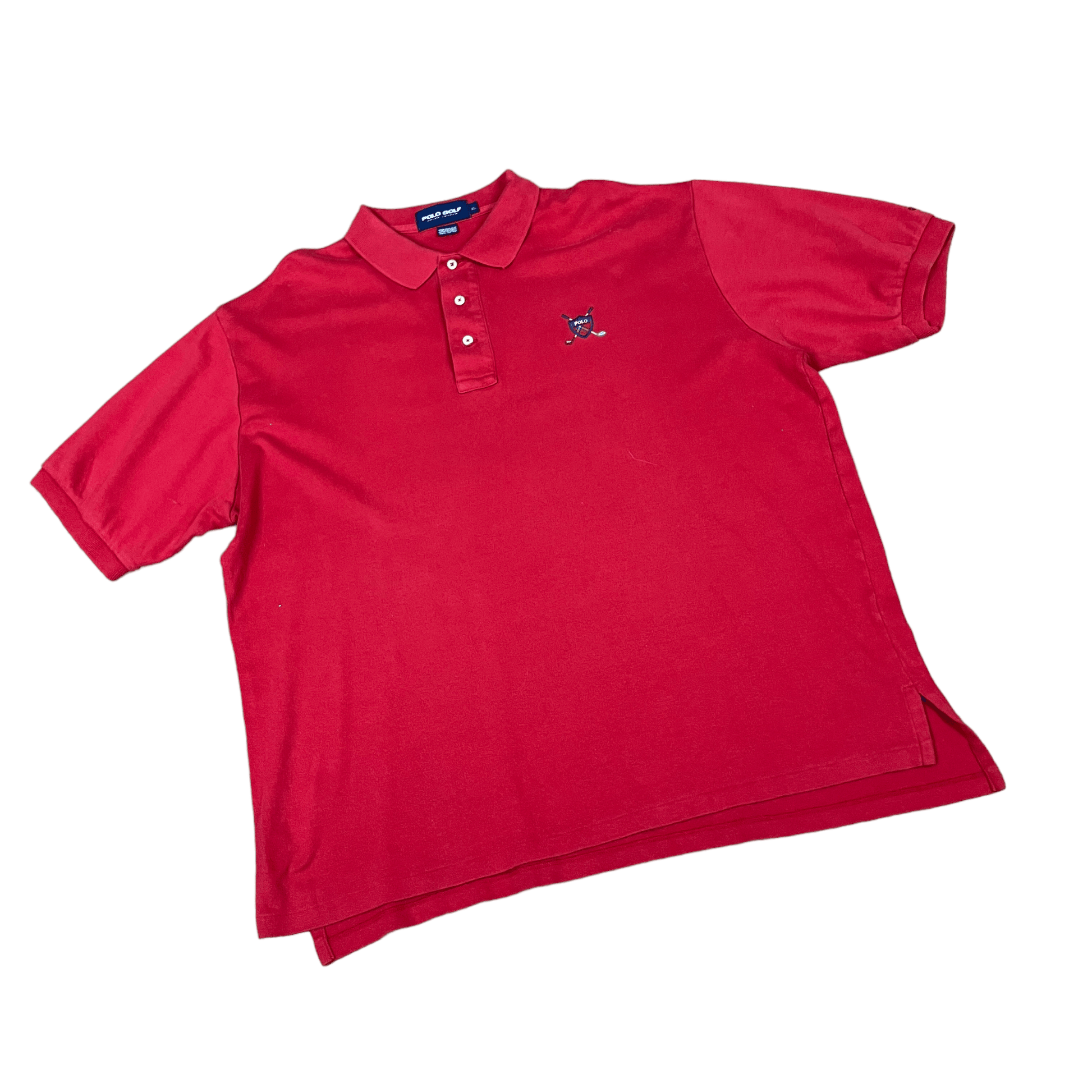 Vintage Red Ralph Lauren Polo Golf Polo Shirt - Extra Large - The Streetwear Studio