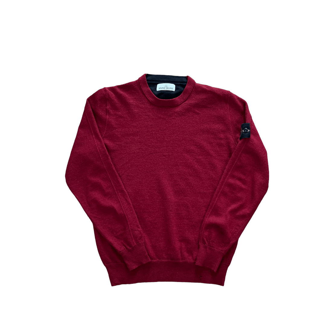 Vintage Red Stone Island Sweatshirt - Recommended Size - Small - The Streetwear Studio