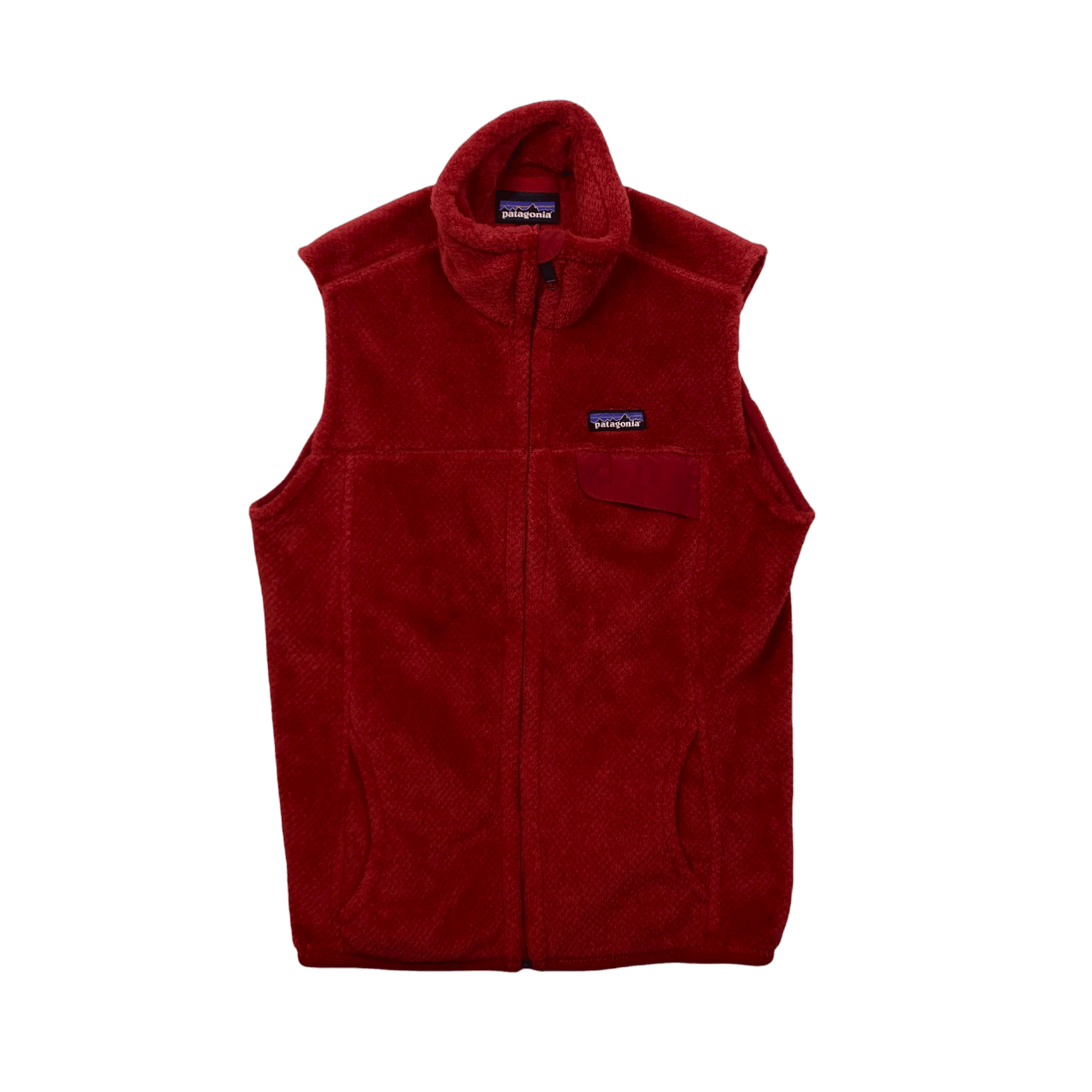 Vintage Woman's Red Patagonia Fleece Gilet - Medium - The Streetwear Studio