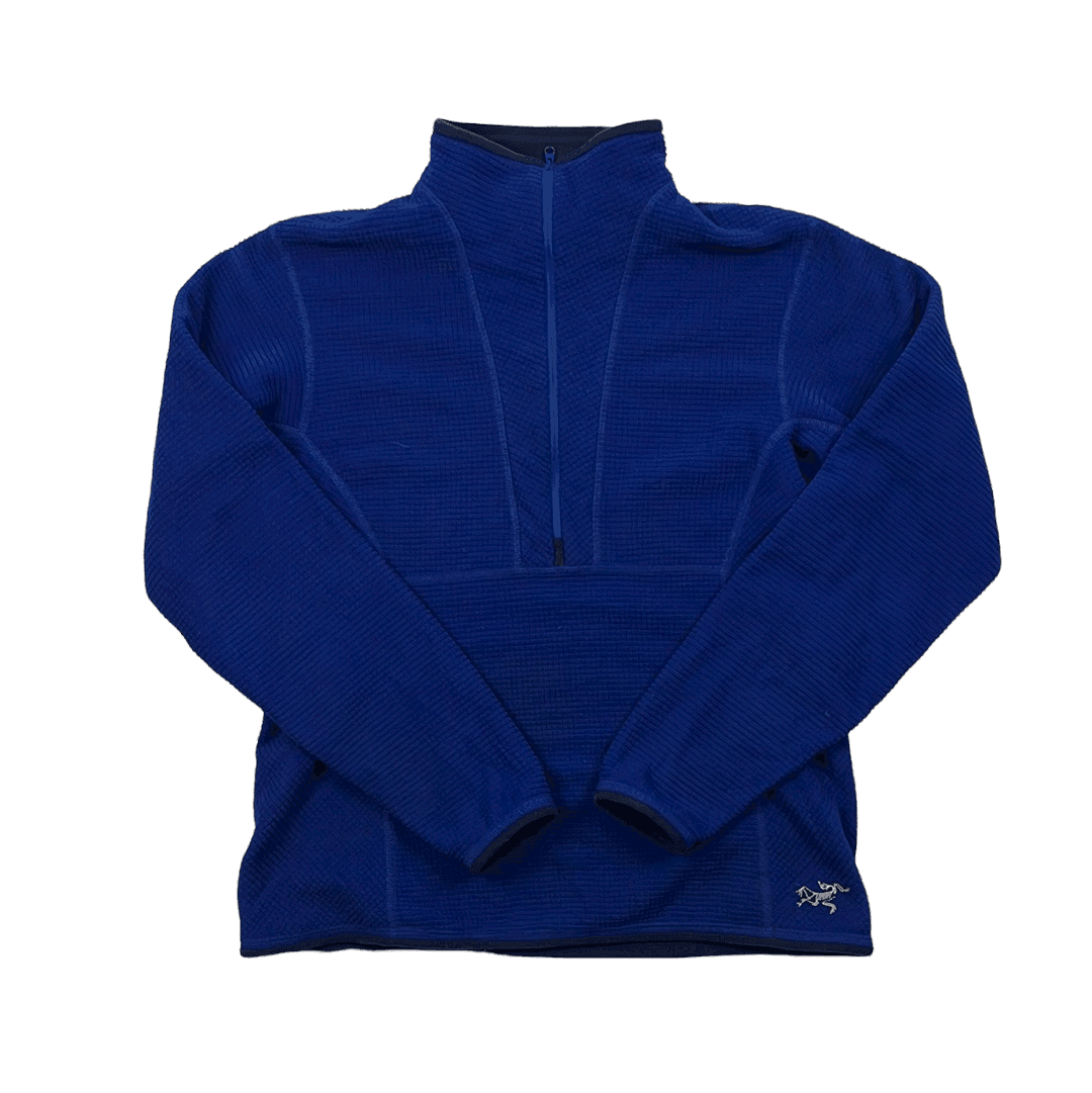 Vintage Women’s Blue Arc’Teryx Quarter Zip Fleece - Large - The Streetwear Studio