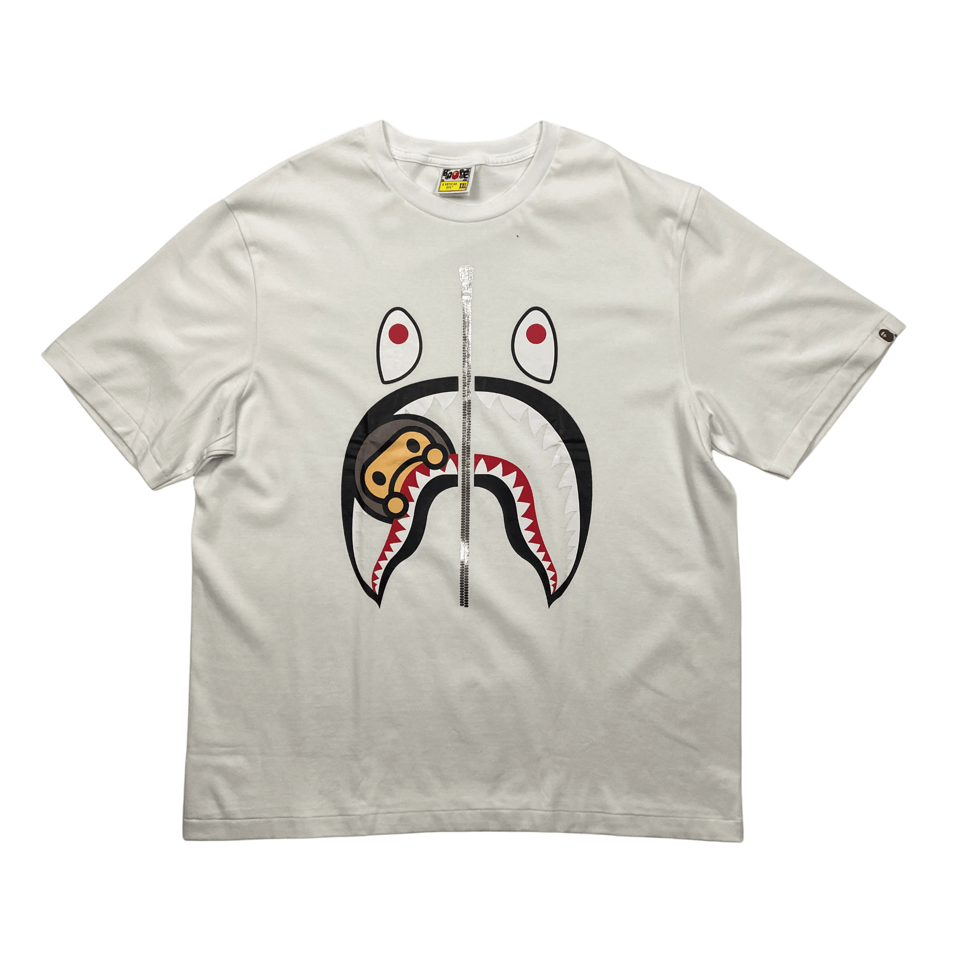 White A Bathing Ape (BAPE) Tee - XXL (Recommended Size - Extra Large) - The Streetwear Studio