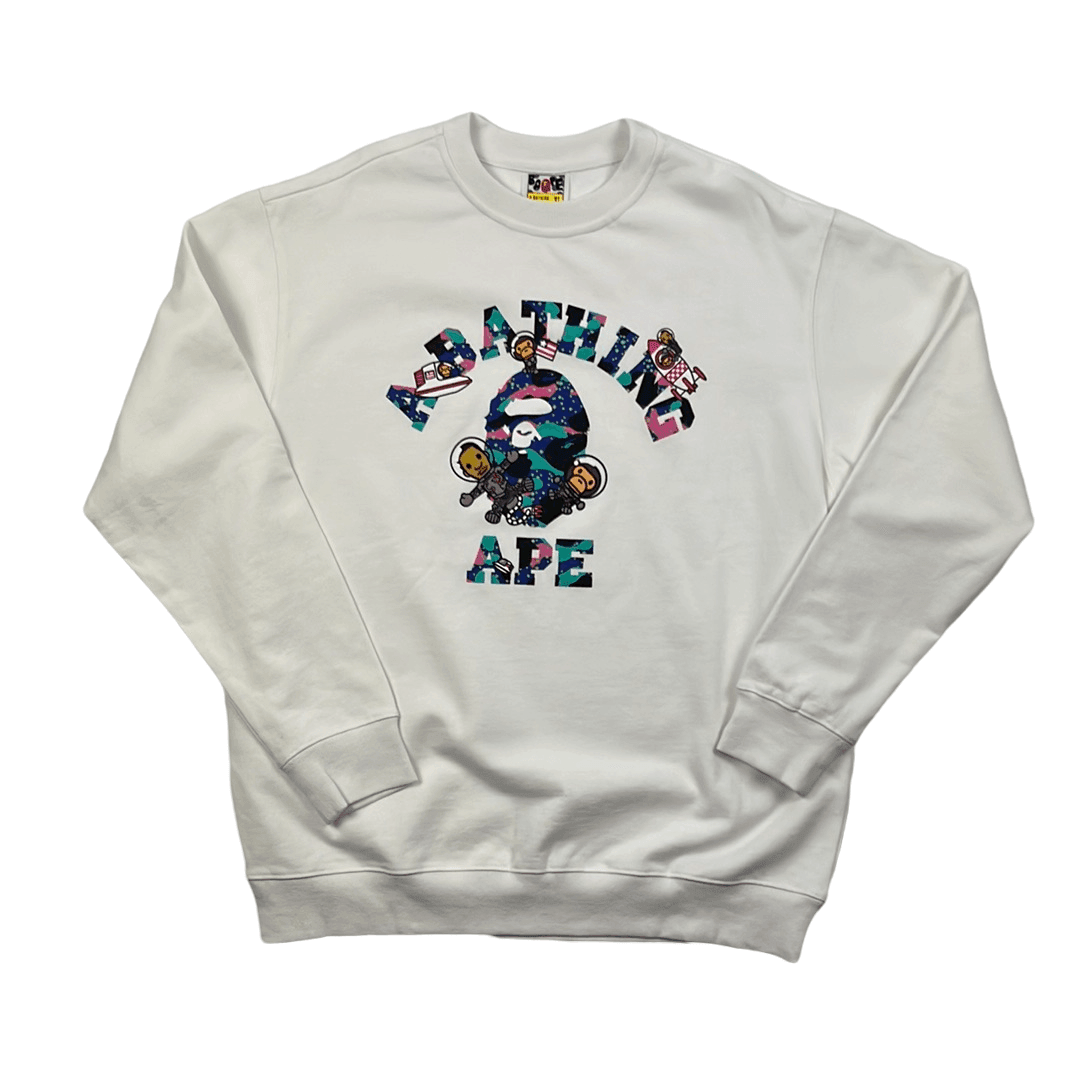 BAPE x Kid Cudi Crewneck Gray