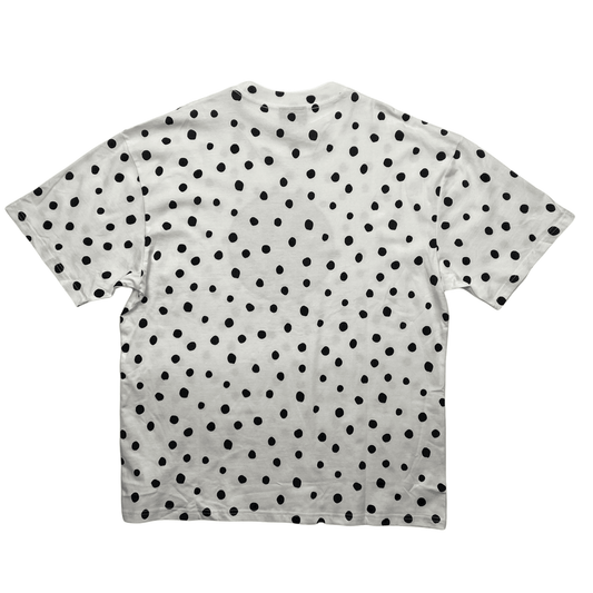 White + Black Polka Dot Drew House Tee - Large - The Streetwear Studio