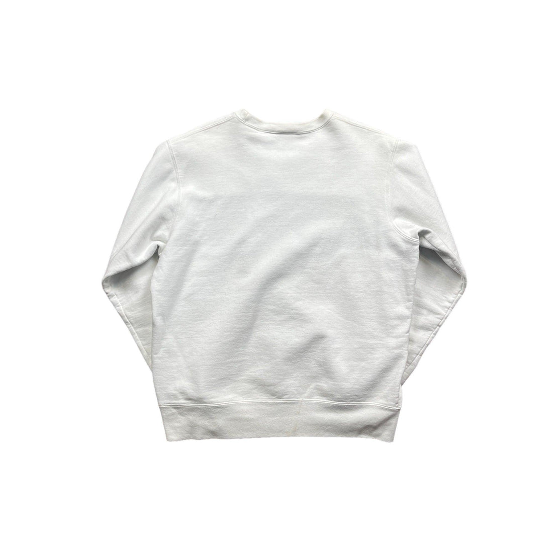 White + Blue Supreme Zig Zag Stitch Sweatshirt - Medium - The Streetwear Studio