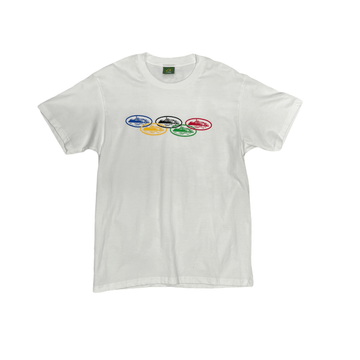 White Corteiz Olympic Tee - The Streetwear Studio