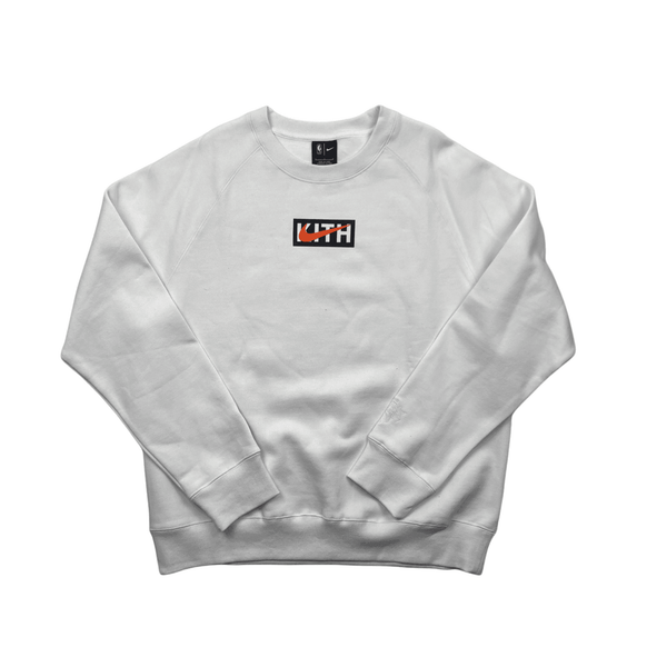 White Kith x Nike Box Logo Sweatshirt Large