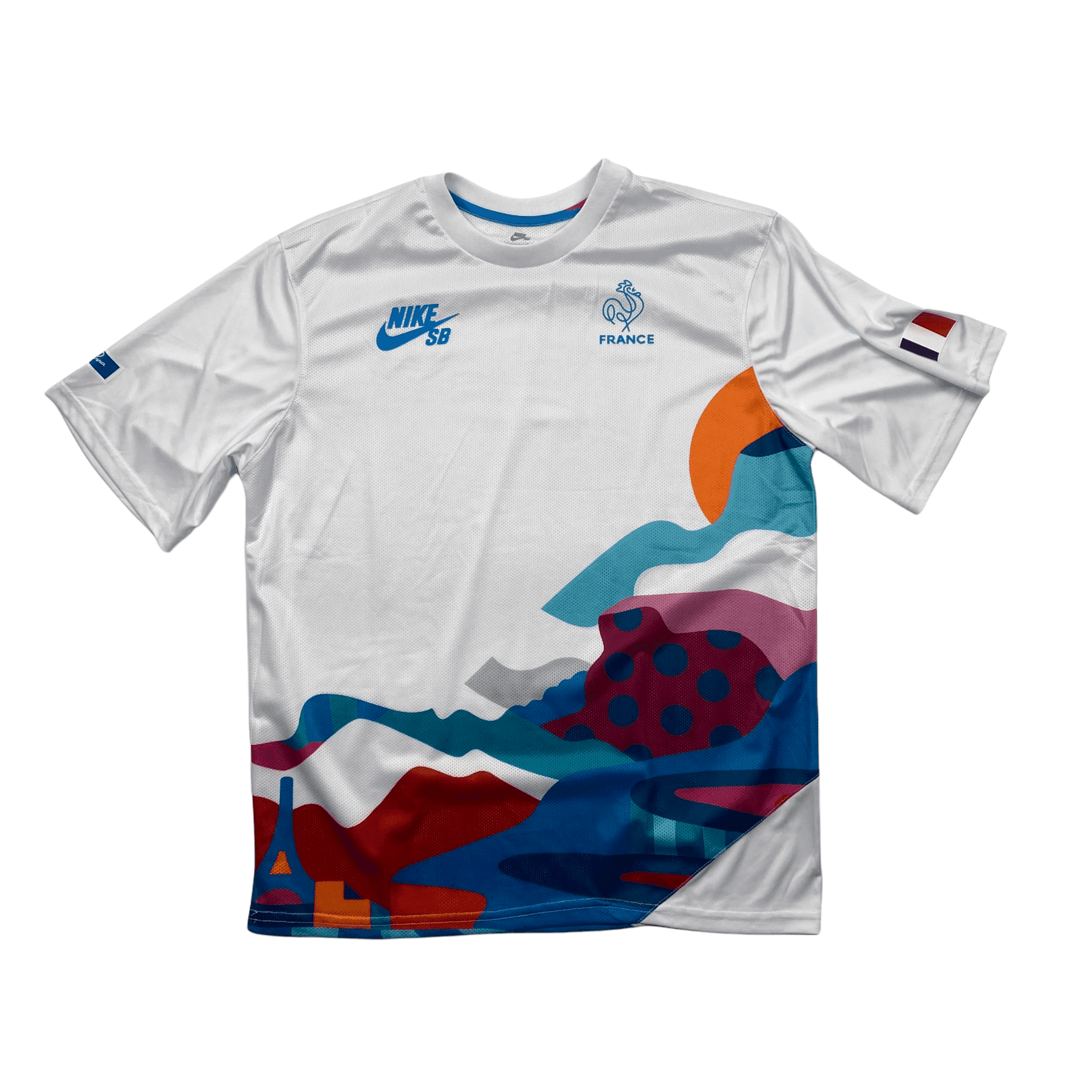 White Nike SB x Patta France Tee Medium