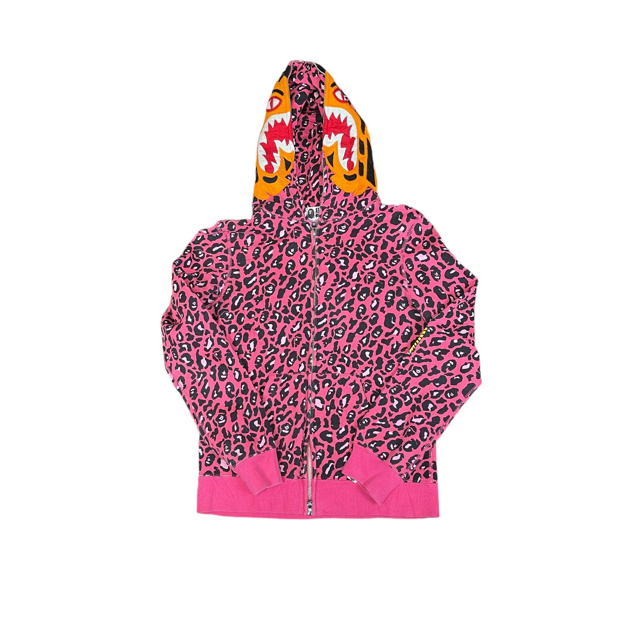 Women's Pink A Bathing Ape (BAPE) Shark Hoodie - Extra Small - The Streetwear Studio