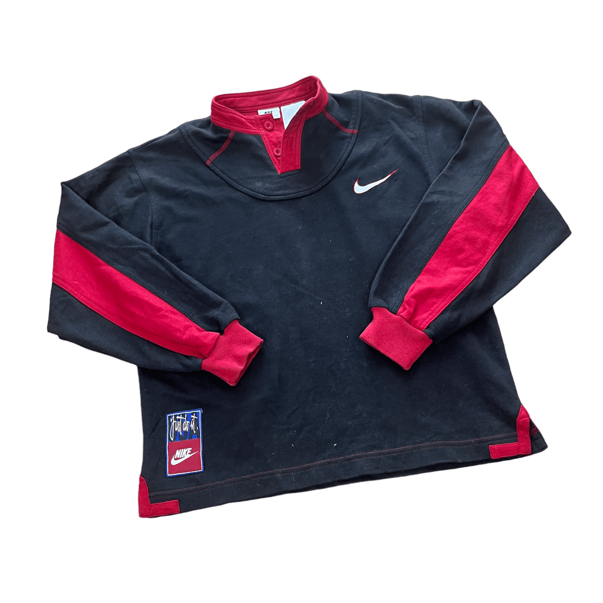 Black and red nike top jumper
